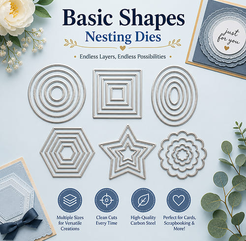 Basic Shapes Nesting Dies Set