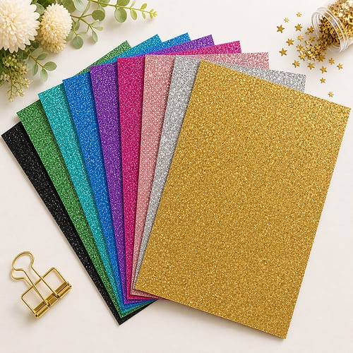 Glitter Cardstock Sheets Multi-color Pack